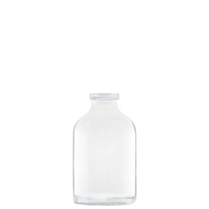 VIAL VIDRIO 50cc TRANSPARENTE D20 INJECTION MOD2