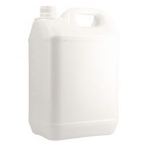 JERRICAN PEHD 5L BLANCO D38 RECTANGULAR HOMOLOGADO